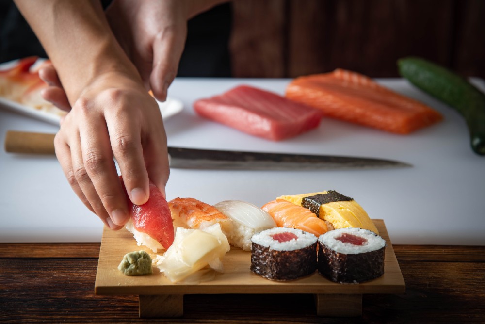 A sushi-making class
        can be a wonderful and unusual gift.