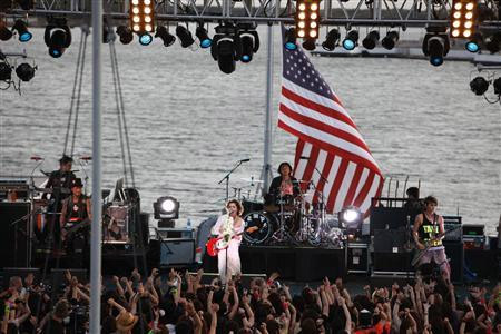 Vamps play the USS Missouri