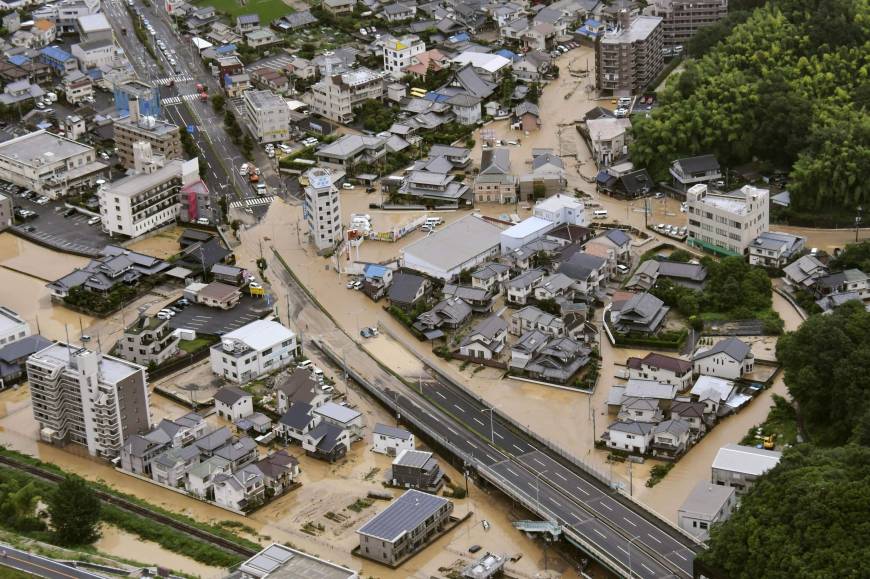 Flooding in Hiroshima (Kyodo)