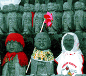 Jizo statues