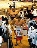 Leaving the dohyo